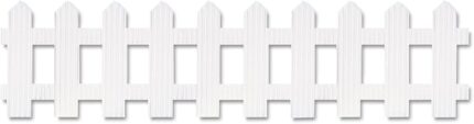 BORDO DECORATIVO BLCO TIPO ESTACA 6"X16'